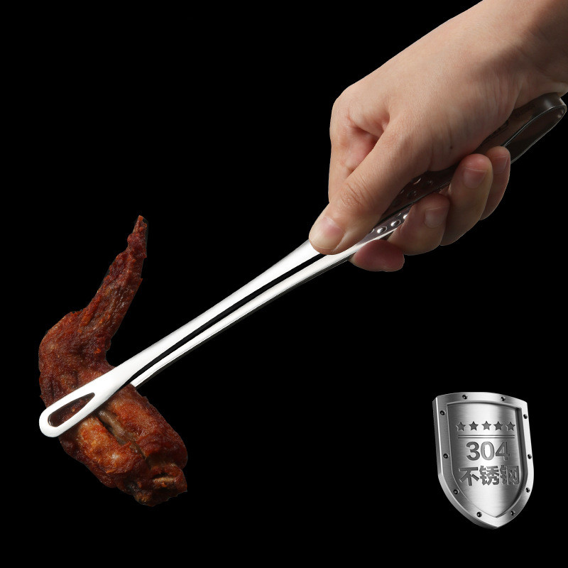 1 gab. Nerūsējošā tērauda kafijas cukura skava ar garu rokturi pincetes skava steika maizes skavas Kafijas tējas skavas Karstā virtuves bāra instrumentu komplektācija