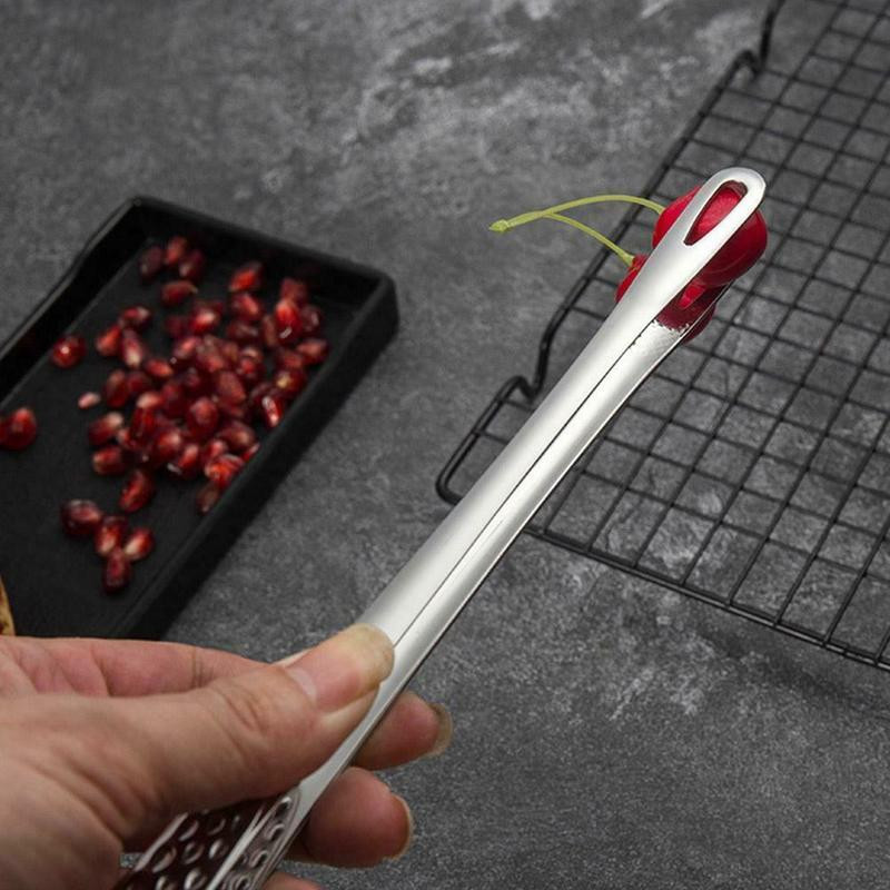 1 gab. Nerūsējošā tērauda kafijas cukura skava ar garu rokturi pincetes skava steika maizes skavas Kafijas tējas skavas Karstā virtuves bāra instrumentu komplektācija