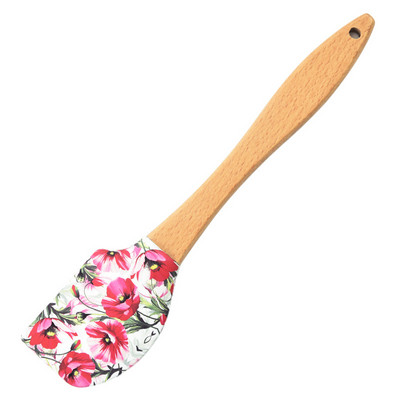 Koka roktura krēma kūka silikona lāpstiņa pīrāgi Picas skrāpis virtuves konditorejas izstrādājumu maisītāji Nepiedegošs sviesta mīklas pārtikas cepšanas maisītājs