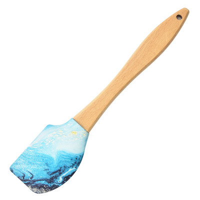 Koka roktura krēma kūka silikona lāpstiņa pīrāgi Picas skrāpis virtuves konditorejas izstrādājumu maisītāji Nepiedegošs sviesta mīklas pārtikas cepšanas maisītājs