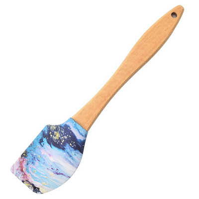 Koka roktura krēma kūka silikona lāpstiņa pīrāgi Picas skrāpis virtuves konditorejas izstrādājumu maisītāji Nepiedegošs sviesta mīklas pārtikas cepšanas maisītājs