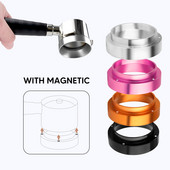 51/53/58 mm magnetinis kavos dozavimo piltuvas, suderinamas su Portafilter espreso dozavimo žiedu Namų baristos priedai