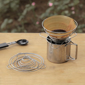 Suport portabil pliabil pentru filtru de cafea Filtru de cafea din oțel inoxidabil Suport pentru picurare Picnic Camping Cafea Suport pentru ceai Ustensile pentru bar de bucătărie