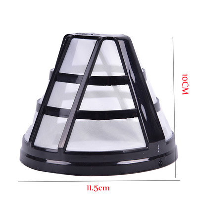 100# újrafelhasználható kosárkávészűrők Csere, mosható, rozsdamentes acél hálós kávészűrő Kávéfőző-tartozékok