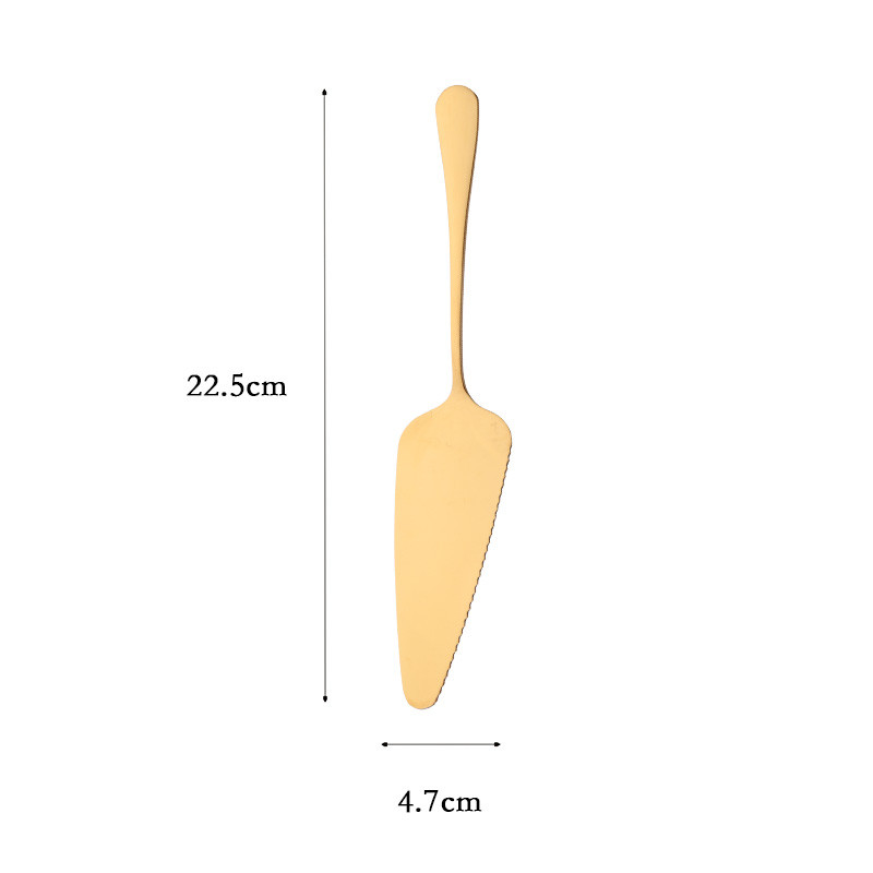 1Gb Krāsains nerūsējošā tērauda zobainās malas kūkas servera asmeņu griezējs pīrāgs Picas lāpstiņa kūkas lāpstiņa cepšanas rīks Dropshipping