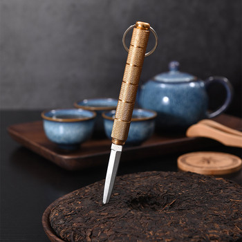 Pu\'er Tea Knife Λευκό Μαχαίρι Τσαγιού Tea Needle Tea Cone Σετ τσαγιού Αξεσουάρ Αξεσουάρ από κράμα αλουμινίου Μαχαίρι τσαγιού Αξεσουάρ αυτοάμυνας ZC372