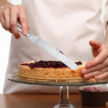Инструменти за декориране на торти Инструменти за печене и сладкиши от неръждаема стомана Преносима шпатула за крем Масло за торта Кухненски джаджи Шпатула за торта