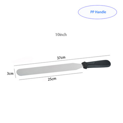 Tortų dekoravimo įrankiai Nerūdijančio plieno kepimo ir konditerijos gaminių įrankiai Nešiojami kremo mentele Pyrago sviestas Virtuvės įtaisai Tortų mentelė