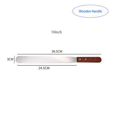 Tortų dekoravimo įrankiai Nerūdijančio plieno kepimo ir konditerijos gaminių įrankiai Nešiojami kremo mentele Pyrago sviestas Virtuvės įtaisai Tortų mentelė