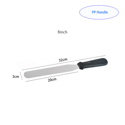 Tortų dekoravimo įrankiai Nerūdijančio plieno kepimo ir konditerijos gaminių įrankiai Nešiojami kremo mentele Pyrago sviestas Virtuvės įtaisai Tortų mentelė