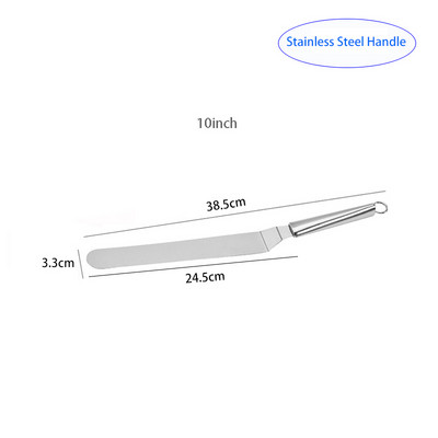 Tortų dekoravimo įrankiai Nerūdijančio plieno kepimo ir konditerijos gaminių įrankiai Nešiojami kremo mentele Pyrago sviestas Virtuvės įtaisai Tortų mentelė
