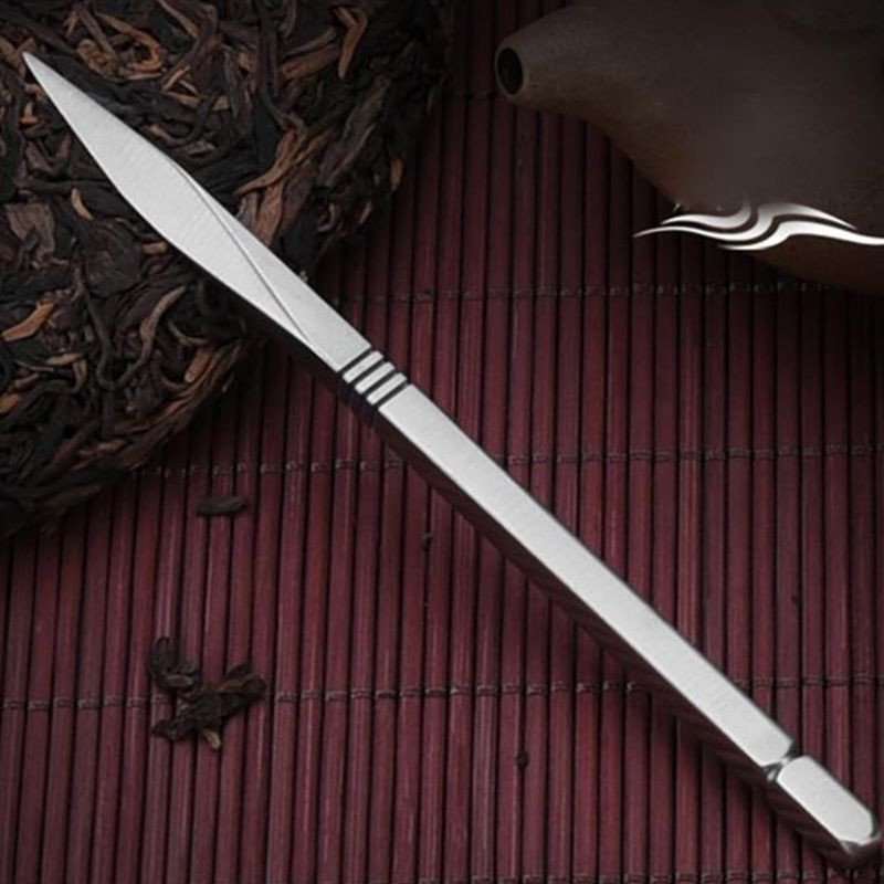 1 gab. Nerūsējošā tērauda tējas adata Delikāts tējas griezējs Puer tējas konusa tējas ceremonijas piederumi Amatniecības kung fu teasets spirālveida tējas nazis