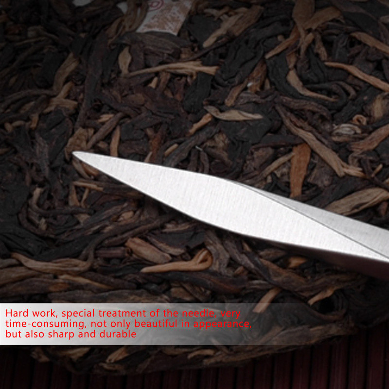 1 gab. Nerūsējošā tērauda tējas adata Delikāts tējas griezējs Puer tējas konusa tējas ceremonijas piederumi Amatniecības kung fu teasets spirālveida tējas nazis