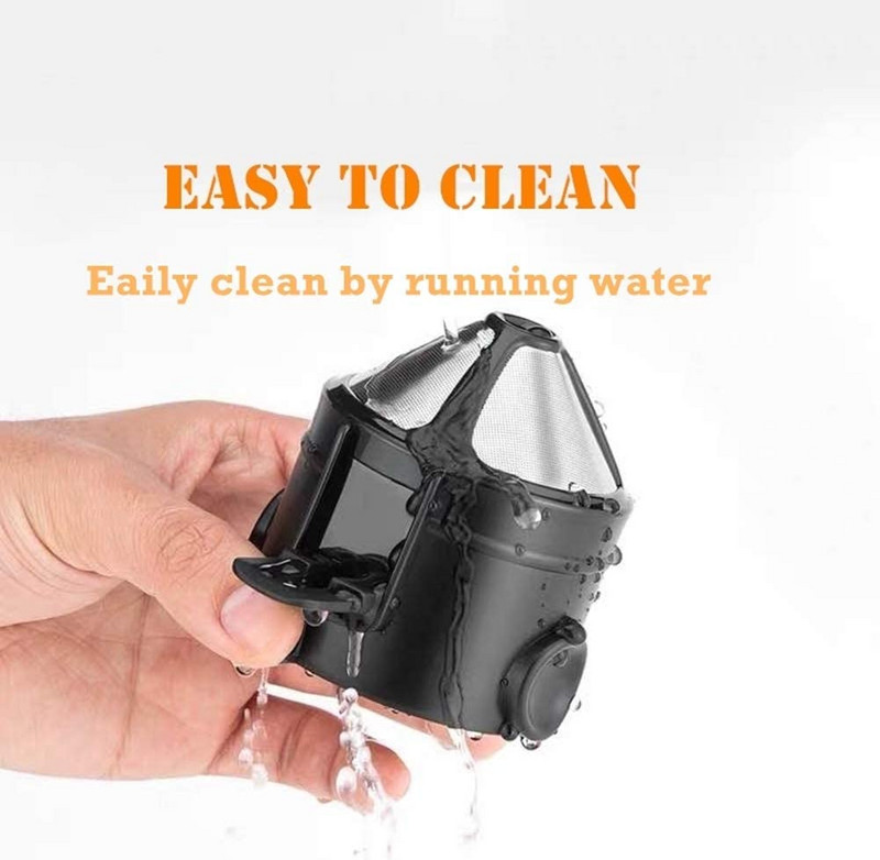 Hordozható, összehajtható kávészűrő, rozsdamentes acél újrafelhasználható kávéfőző mini összecsukható papírmentes kávécsepegtető csésze