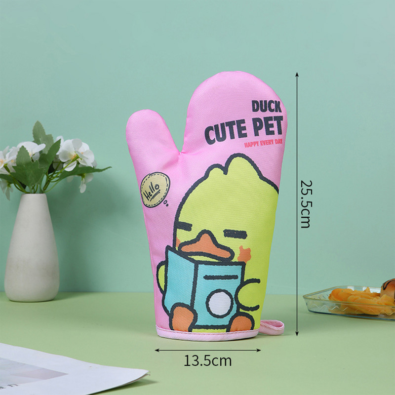 Cepeškrāsns siltumizolācijas cimdi Mīksti neslīdoši dūraiņu turētāji virtuves cepšanai Gatavošana xobw