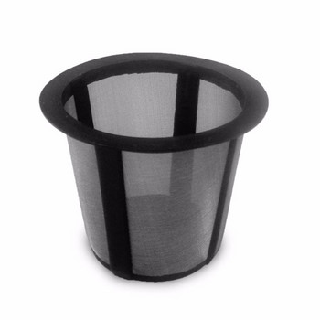 Φλιτζάνι καφέ φίλτρου από ανοξείδωτο χάλυβα Διχτυωτό μαύρο μεταλλικό φύλλο τσαγιού Κουζίνα k-cup Αξεσουάρ για έγχυση τσαγιού επαναχρησιμοποιήσιμα για καφέ