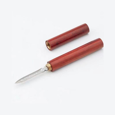 1 buc din oțel inoxidabil abanos chinezesc cuțit cu ac pentru ceai din Damasc