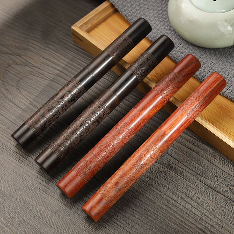 1 buc din oțel inoxidabil abanos chinezesc cuțit cu ac pentru ceai din Damasc