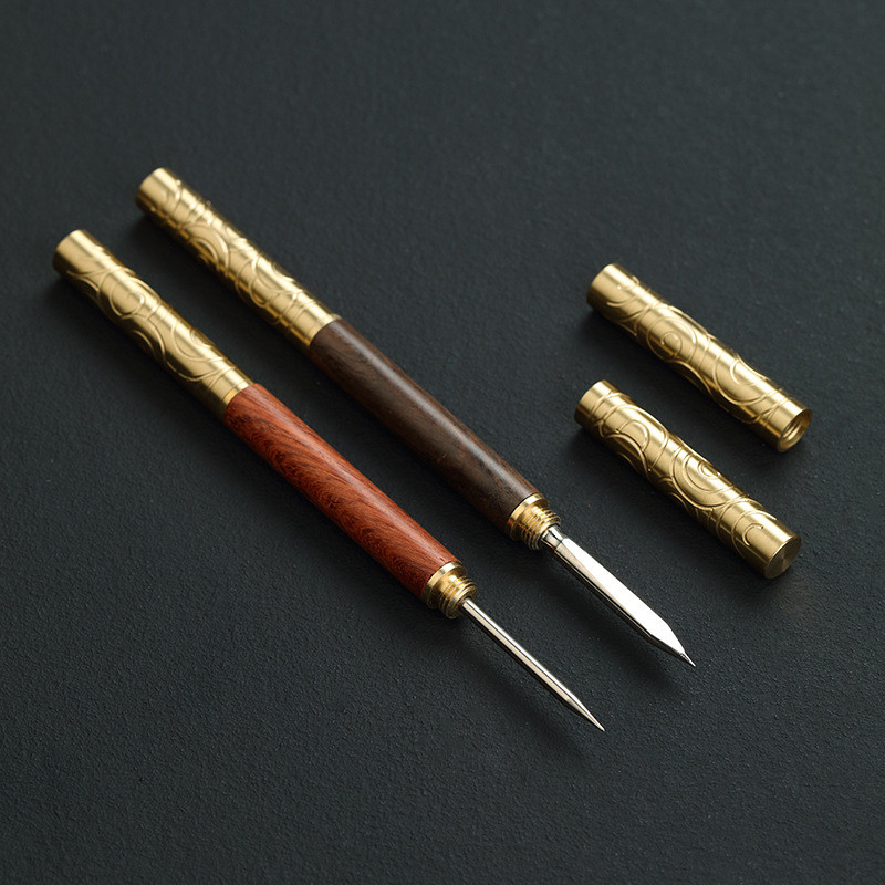 Profesionalus juodmedžio arbatos peilis adatų rinktuvas Puer arbatos įrankiai kūgio adatos laužymas, daugiafunkcis arbatos plytelių įrankis arbatos priedai