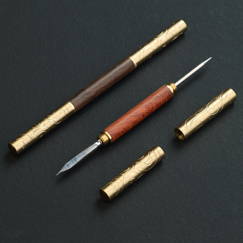 Profesionalus juodmedžio arbatos peilis adatų rinktuvas Puer arbatos įrankiai kūgio adatos laužymas, daugiafunkcis arbatos plytelių įrankis arbatos priedai