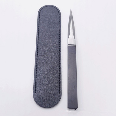 Nerūsējošā tērauda tējas adatas tējas griezējs Puer tējas konusa tējas ceremonijas aksesuāri Craft Kung Fu Teasets tējas nazis ar ādas apvalku