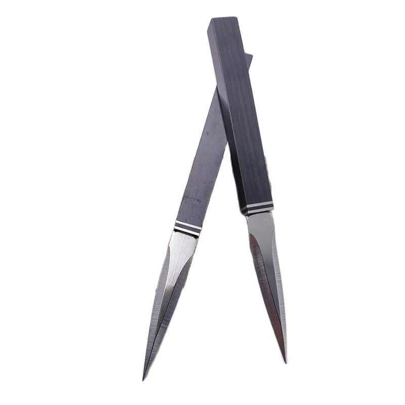 Nerūsējošā tērauda tējas adatas tējas griezējs Puer tējas konusa tējas ceremonijas aksesuāri Craft Kung Fu Teasets tējas nazis ar ādas apvalku