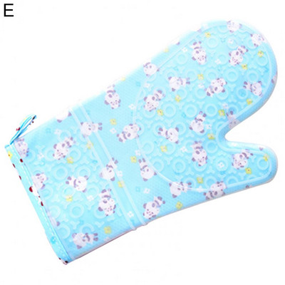 1 gab Cepeškrāsns Cimds Silikona Ziediem Apdrukāts Cepšanas cimds Pretslīdēšanas Pretpiedeguma mazgājams katlu turētājs Virtuves sīkrīks virtuvei/maizes ceptuvei