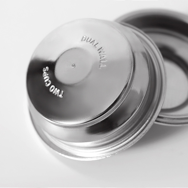 51 mm/58 mm nyomású/nem nyomású kávészűrő kosár, egy-/két csésze alkalmas 51 mm/58 mm-es portafilter eszpresszó kávéhoz