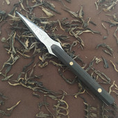 ÚJ 1 db rozsdamentes acél kínai Puer tea tűvágó damaszkuszi teakés