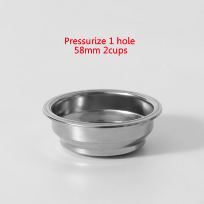 Coș cu filtru de cafea sub presiune de 51 mm/58 mm, cu 1 gaură