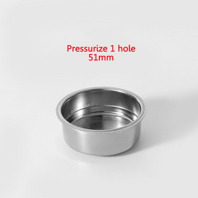 Coș cu filtru de cafea sub presiune de 51 mm/58 mm, cu 1 gaură