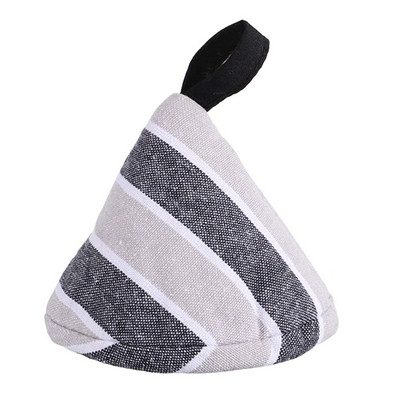 Katla roktura vāka uzmavas Trīsstūrveida kokvilnas roktura vāks siltumizolēts katla vāka rokturis, applaucēšanās necaurlaidīgs pannas roktura vāks cepšanas pannai