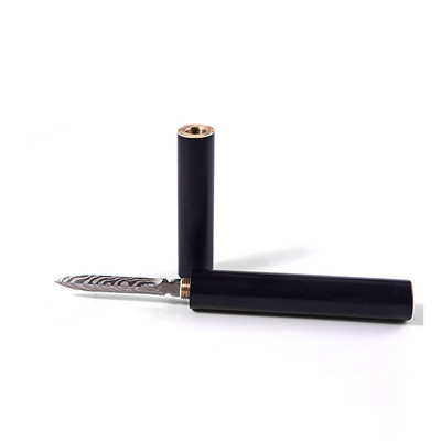 1Gb Damaskas raksta tērauda tējas adata Izgrebta melnkoka Pu'er tējas naža raksta tērauda melnās tējas adata tējas ceremonijas rezerves daļām