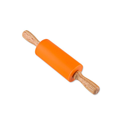 23 cm mini silikona rullītis, 4 saldas krāsas koka rokturis, nepiedegošs mīklas rullītis, vecāku bērnu gatavošana, konditorejas izstrādājumi