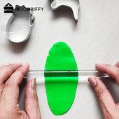 Jauns ciets caurspīdīgs keramikas māla rullītis akrila māls Sculpey polimēru māla rullīšu nūja DIY instrumenti māla rullītis