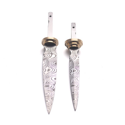 420 Nerūdijančio plieno lazerinis raštas Arbatos peilio ruošinys Puer peilio kūgio nerūdijančio plieno metalinis įdėklas arbatos peilis arbata „pasidaryk pats“