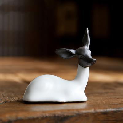 Kūrybiškumas Keramika Arbata Naminis gyvūnėlis Triušis Karvė Modelis Statula Papuošalai Gyvūnų Arbata Figūrėlė Kiniška arbata Dekoracijos Priedai Amatai