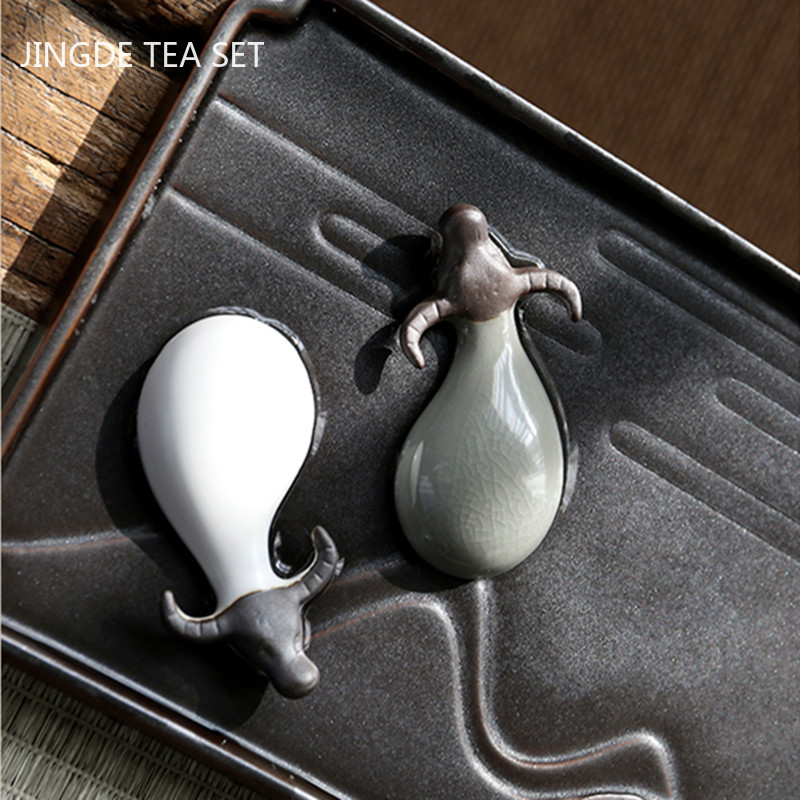 Kūrybiškumas Keramika Arbata Naminis gyvūnėlis Triušis Karvė Modelis Statula Papuošalai Gyvūnų Arbata Figūrėlė Kiniška arbata Dekoracijos Priedai Amatai