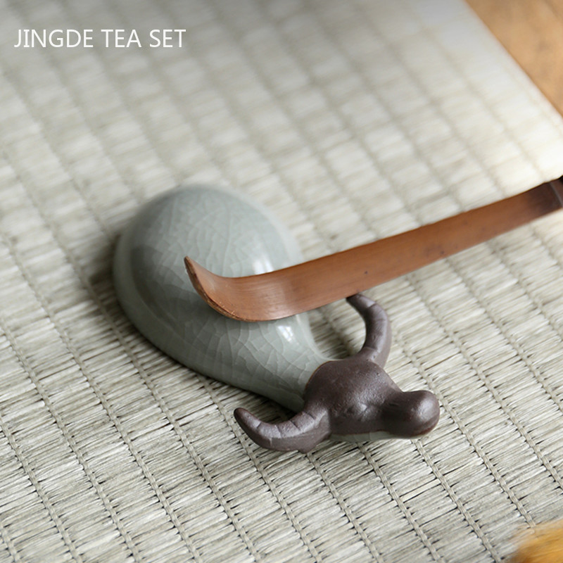 Kūrybiškumas Keramika Arbata Naminis gyvūnėlis Triušis Karvė Modelis Statula Papuošalai Gyvūnų Arbata Figūrėlė Kiniška arbata Dekoracijos Priedai Amatai