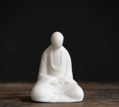 Keramika Figūrėlės Statulos puošmena Balta porcelianinė arbata Naminių gyvūnėlių dekoras Ornamentas Rankų darbo arbatos stalo priedai Boutique Arbatos indai