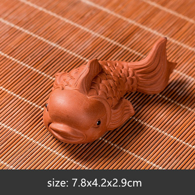 Бутиков сервиз за чай Аксесоари Лилав глинен чай Орнаменти за домашни любимци Малка рибка Модел Десктоп Декорация Домашна саксия Декор Занаяти