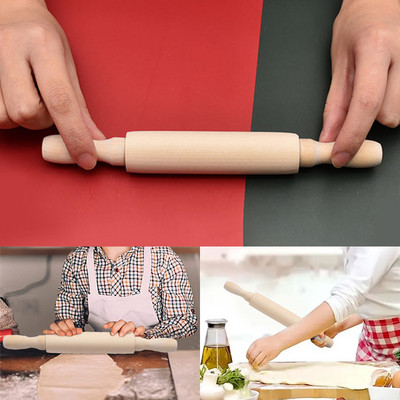 1 tk 20 cm mini taignarull Naturaalsest puidust taignarullid Küpsetustarvikud Taignarull Fondant koogi kaunistamiseks köögitööriistad
