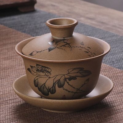Keramički Gaiwan jingdezhen kineski kungfu čajnik Tri talenta Posuda za čaj Velika šalica za čaj Set tanjurića Kućni aparat za čaj Čajna ceremonija Poklon