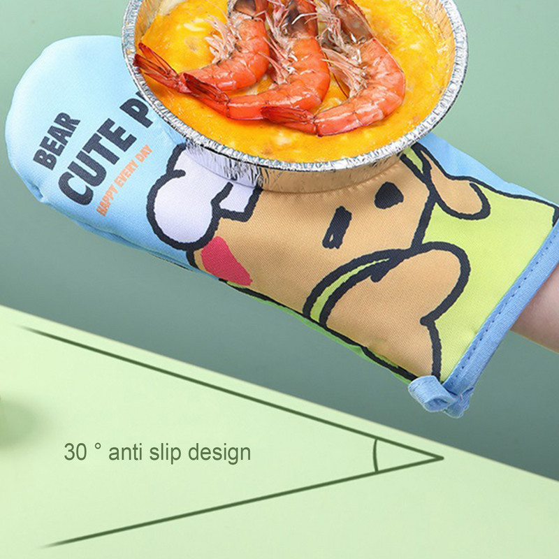 Orkaitės šilumą izoliuojančios pirštinės Storos medvilnės pamušalas BBQ Grilis Virtuvės įrankis virtuvės kepimui Maisto gaminimas Karštas išpardavimas