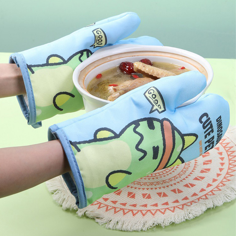 Orkaitės šilumą izoliuojančios pirštinės Storos medvilnės pamušalas BBQ Grilis Virtuvės įrankis virtuvės kepimui Maisto gaminimas Karštas išpardavimas