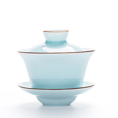 Celadon Tea Tureen 140ml Kung Fu arbatos rinkinys,Kiniška arbata Gėlių Gaiwan Puer Virdulys,Arbatinukų mėgėjai privalo turėti arbatos priedus