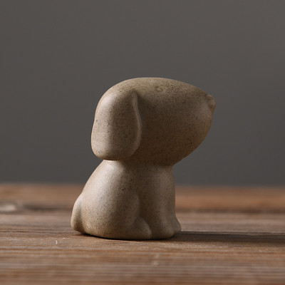 1 бр. Crude Pottery Zodiac Tea Pet Ornaments Boutique Сладка мини фигурка за чай Керамика Чаен сервиз Декорация Аксесоари за чаена маса