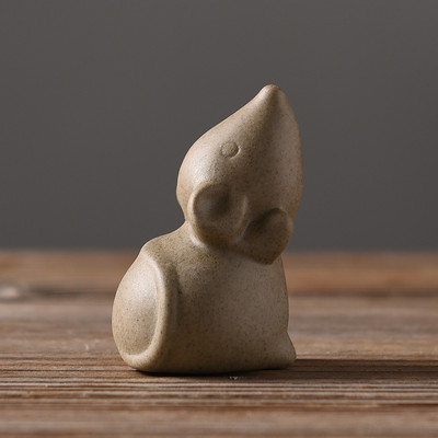 1 бр. Crude Pottery Zodiac Tea Pet Ornaments Boutique Сладка мини фигурка за чай Керамика Чаен сервиз Декорация Аксесоари за чаена маса