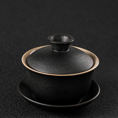 Tradicinė ledo krekingo keramika Gaiwan namų arbatos puodelis Kelioninis arbatos dubuo Kiniškas arbatos reikmenys Priedai Gėrimų indai asmeninis puodelis 140 ml