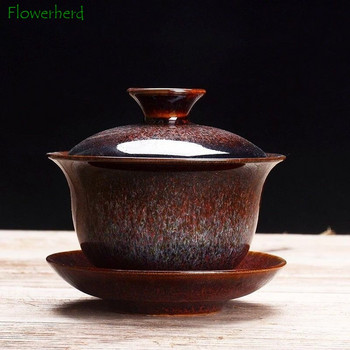 Κεραμικό Gaiwan Teaware Kung Fu Tea Bowl Κλίβανος τσαγιού Changed Portelain Tea Tureen Tea Bowl Sancai Gaiwan Tea Cup Home Large Tea Maker